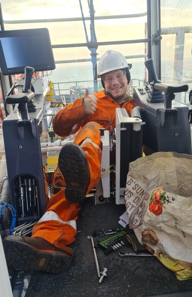 Stefan Greussing im Einsatz